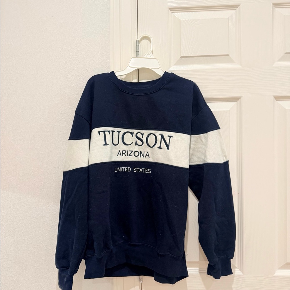 Navy and White Tucson Arizona Sweatshirt